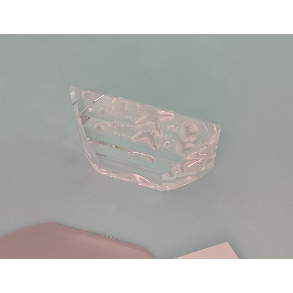 Swarovski Wonders of the Sea Harmony 2005 Crystal Plaque Figurine W/Box - Picture 5 of 7